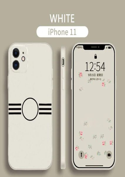 Iphone 12 Pro Max Cas de téléphone de luxe Designer Mobile Case 11 XR X XS Shell Curve Cover Modèles Fashion5151532