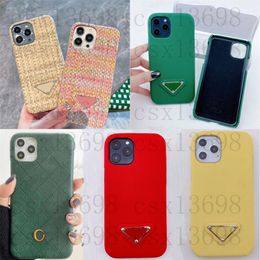iPhone 14 Case Designer Cell Phone Cases pour iPhone 15 14 15Pro 14Pro 14Plus 7 8 7p 8plus Fashion Luxury Weave Phonecase 13 13Pro Max 12 11 X Xr Xs Xsmax Cover Shell