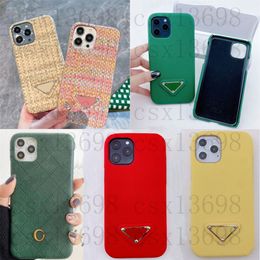 iPhone 14 hoesje Designer mobiele telefoonhoesjes voor iPhone 15 14 15Pro 14Pro 14Plus 7 8 7p 8plus Mode Luxe Weave Telefoonhoesje 13 13Pro Max 12 11 X Xr Xs Xsmax Cover Shell