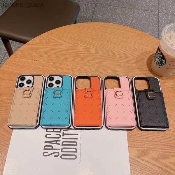 Estuches para iPhone 15 14 13 12 Pro Max Estuche para teléfono con diseño de billetera hermosa X XS Xr 7 8 11 Plus Funda de lujo para monedero con caja Mezcla de embalaje Soporte para envíos directos