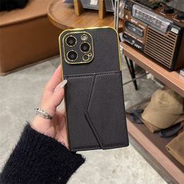 iPhone 15 Pro Max Hülle, Flip-Leder-Handyhülle für Apple iPhone 15 Plus Hülle, luxuriöse magnetische Flip-Wallet, Ständer, doppelter Magnetverschluss, blockierendes Design