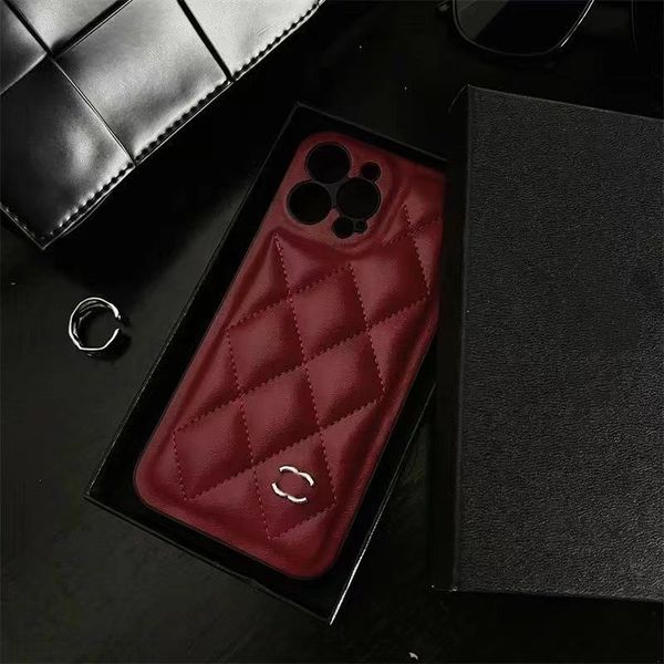 iPhone 15 Pro max Designer Cell Phone Case 11 14 12 13 Promax 12Pro 13Pro 14plus Housse de coussin d'air doux en peau d'agneau de luxe étuis de haute qualité