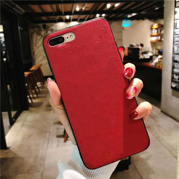 iPhone 15 Pro Max Flower Designer Phone Case pour Apple 14 13 12 11 8 Plus Samsung Galaxy S24 S23 Note 20 Ultra Luxe PU Cuir gaufré Floral Print Back Cover Fundas Rouge