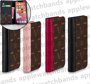 iPhone Case Designer Telefoonhoesjes voor Apple iPhone 15 14 Pro Max 14 Plus 13 12 11 XR XS XsMax Mode Monogram Portemonnee Kaarthouder Luxe Gesplitst Lederen Folio Mobiele Cover