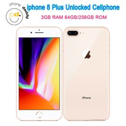 iPhone Original Déverrouillé iPhone 8 Plus téléphone portable 5.5 "Rétina IPS LCD RAM 3 Go Rom 64 Go / 256 Go A11 4G LTE Mobilephone