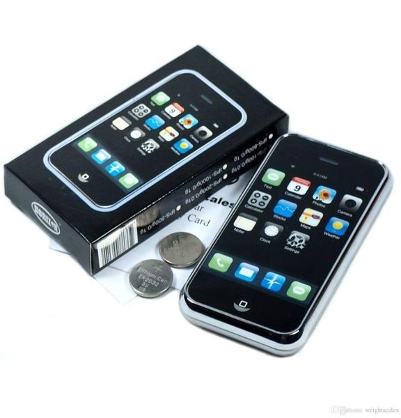 Báscula de bolsillo digital con forma de iPhone Báscula de diamantes Gram Mini báscula electrónica para joyería 200 g x 001g3141962