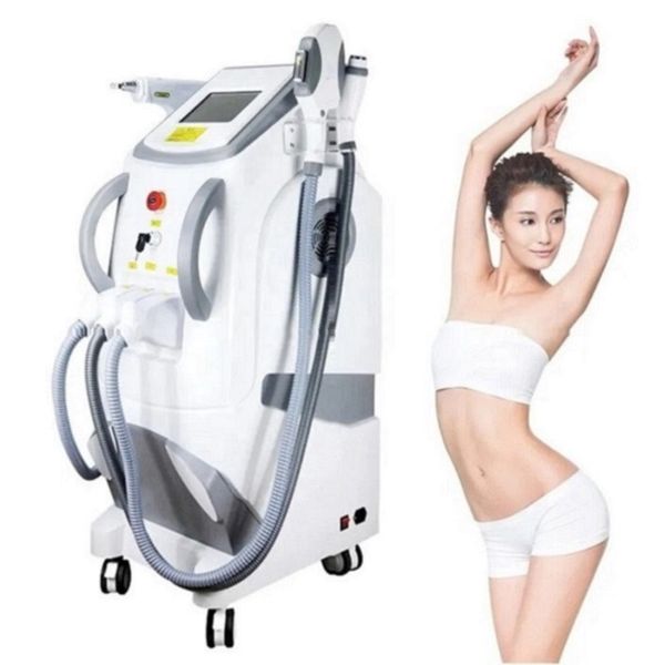 IPL OPT RF Picoseconde Laser Spot détatouage Fréquence radio faciale RF Nd yag lazer cercle foncé anti-rides tatouage OPT Utilisation en salon Machine de beauté