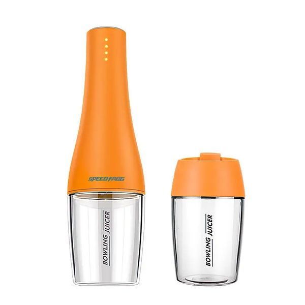 IPReeﾮ 350ml 80W Portable USB DIY Bowling Juicer Machine Fruit Juicing Extractor Cup Shake Blender Bottle