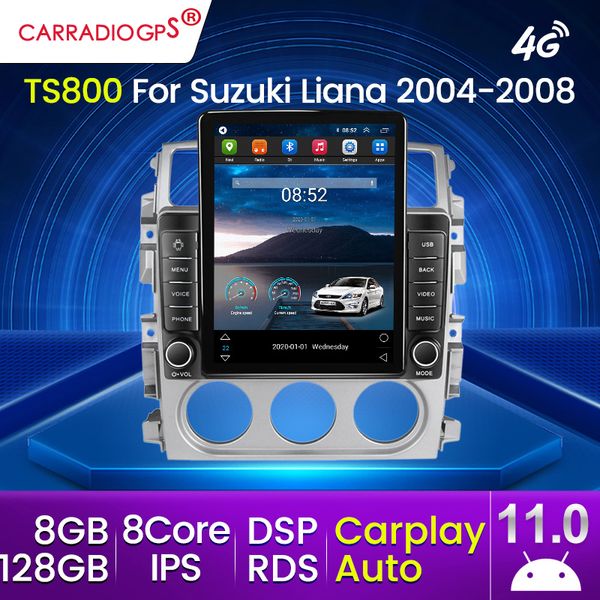 Unidad Principal IPS Android 11 para Suzuki LIANA 2004-2008 reproductor de vídeo Multimedia con dvd para coche navegación GPS Carplay WIFI SWC 128G