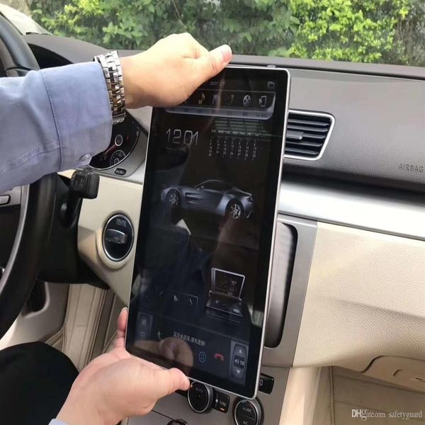 IPS rotatif 2 din 12 8 6 cœurs PX6 Android 8 1 lecteur dvd de voiture universel Radio GPS Bluetooth WIFI connexion facile IPS Rotatable261b