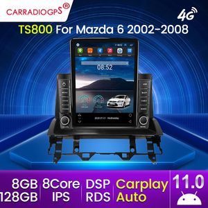 IPS Screen Android 11 CAR DVD-Radio-Stereo für Mazda 6 2002-2008 Multimedia Player GPS Navigation Carplay+Auto WiFi 4G LTE RDS