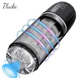 IPX7 Waterdichte zuigmachine Spinning mannelijke masturbator automatische pijpbeurt masturbatie seksspeeltjes voor mannen goederen volwassenen 240326