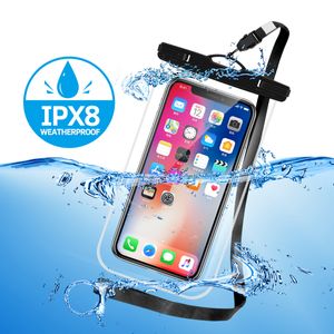 IPX8 Universele Waterdichte Telefoon Case Waterdichte Tas Mobiele Cover voor iphone 11 12 Pouch Coque Onderwater Gevallen Protector