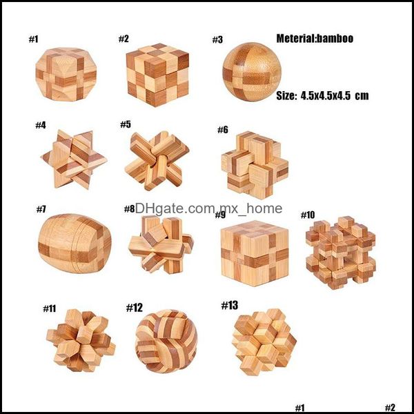 IQ Brain Teaser Kong Ming Lock 3D Burr Puzzles Burr Puzzles Puzzles pour Adts