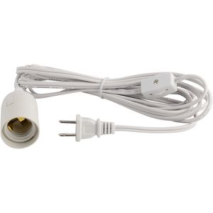 IQ cordons de lampe lustre connecteurs fil abat-jour fil américain UL cordon d'alimentation 110V européen 12 pieds 2022