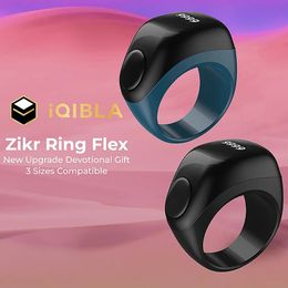 IQibla Zikr1 Lite Smart Tasbih Tally Digital Counter pour musulmans tasbeeh zikr Ring 5 Time de prière Rappel vibration imperméable 240415