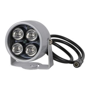 Luz iluminadora IR 850nm 4 luces LED infrarrojas impermeable visión nocturna CCTV iluminación de relleno DC 12V para CCTV/cámara de seguridad