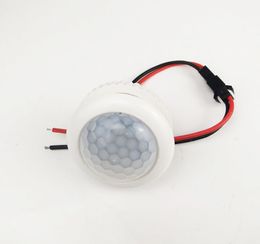 Interruptor de Sensor PIR de inducción de cuerpo humano infrarrojo IR, 220V, 50HZ, Control de luz, Detector de Sensor de movimiento de techo para lámpara LED o ventilador