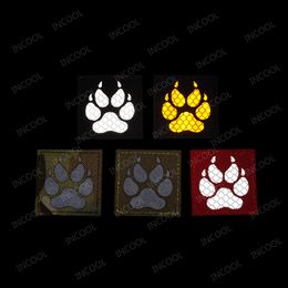 Ir réfléchissant PVC Bourse PAW CLAW TACTIQUE PATCES MILITAIRES BADGES APPLIQUÉS POUR LES VESTRES DE CHAUT