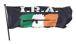 Ira Irlandais Armée Républicaine Tapisserie Cour 3x5ft Drapeaux Décoration 100D Polyester Bannières Intérieur Extérieur Couleur Vive Haute Qualité3826806