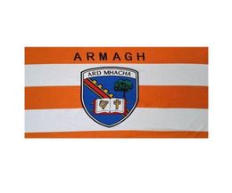 Banner Armagh du comté d'Irlande 3x5ft 90x150cm Double Coux Flag Festival Party Gift 100d Polyester Indoor Outdoor imprimé SE6295565