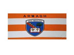 Banner Armagh du comté d'Irlande 3x5ft 90x150cm Double Coux Flag Festival Party Gift 100d Polyester Indoor Outdoor imprimé SE8174975
