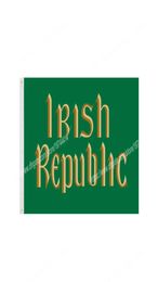 Irlanda Pascua Rising Flagal de la República Irlandesa 90 x 150cm 3 5 pies Banner personalizados Agujecidos de metal Groommets aplicables de interior y al aire libre CAN 4213517