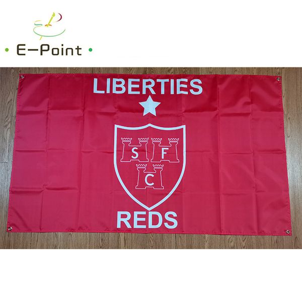 Irlande FC SHELBOURNE DUBLIN Drapeau 3 * 5 pieds (90 cm * 150 cm) Drapeau en polyester Décoration de bannière volante drapeaux de jardin de maison Cadeaux de fête