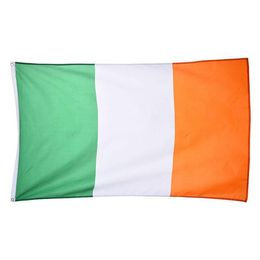 Ierland Vlag Hoge Kwaliteit 3x5 FT 90x150cm Vlaggen Festival Party Gift 100D Polyester Indoor Outdoor Gedrukt Vlaggen Banners