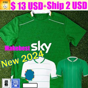 Irlanda casa camisetas de fútbol kit DOHERTY DUFFY 24 25 Away 2024 Euro Equipo nacional Egan BRADY KEANE McCabe Hendrick McClean Camiseta de fútbol hombres niños uniforme