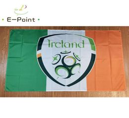 Équipe nationale de football en Irlande sur le drapeau en Irlande 3ft5ft 150cm90cm Home Garden Flags Festive1055467