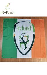 Équipe nationale de football de l'Irlande sur le drapeau irlandais 3ft5ft 150cm90cm Home Garden Flags Festive3221280