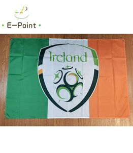 Équipe nationale de football en Irlande sur le drapeau en Irlande 3ft5ft 150cm90cm Home Garden Flags Festive7193323