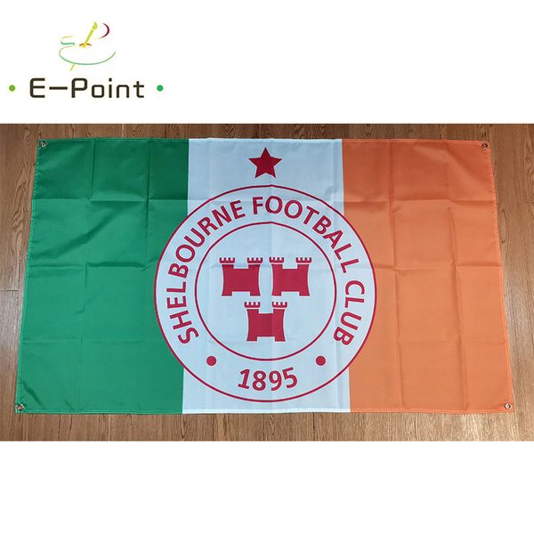 Irlande Red Shelbourne FC sur l'Irlande Drapeau 3 * 5ft (90cm * 150cm) Polyester Flagg Bannière Décoration Flying Home Jardin Drapeaux Festif Cadeaux