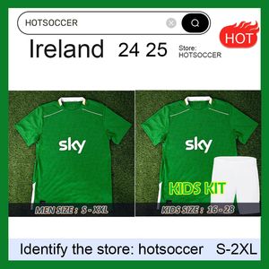 Maillot de football d'Irlande 2024 Kit enfants de la Coupe d'Europe ROBINSON OBAFEMI Domicile extérieur 24/25 Qualificateur national Classy Special 2025 Maillot de football Vert Blanc FERGUSON hotsoccer