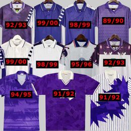 Fiorentina Retro Voetbalshirts 1979 1980 1984 1985 1989 1990 1991 1992 1993 1995 1996 1997 1998 1999 2000 BATISTUTA 9 RUI COSTA 79 80 84 85 89 90 91 92 93 94 95 96 97 98 99 00