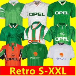 Irlande Soccer2002 1994 KEANE Retro Soccer Jerseys 1990 1992 1996 1997 02 03 Irelands Away Classic Vintage Irlandais Mcgrath Duff Staunton Houghton Mcateer Top888