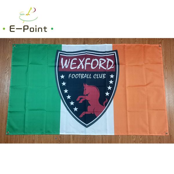 Irlande Wexford FC Drapeau 3 * 5ft (90cm * 150cm) Drapeau en polyester Bannière décoration volant maison drapeaux de jardin Cadeaux de fête