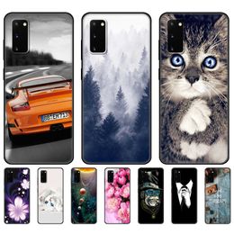 Pour Samsung Galaxy S20 Case PLUS Ultra FE Silicon TPU Phone Covers GalaxyS20 S 20 + Black Tpu Case