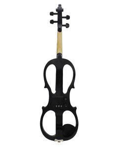 Irin 44 Fiddle de violín eléctrico de madera de madera con accesorios de ébano Caja de auriculares de cable Black4825283