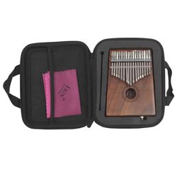 Irin Stockproofproof Kalimba Case Thumb Piano Sac Mbira Box résistant à l'eau avec gants Stand Stand Clavier Instruments accessoires