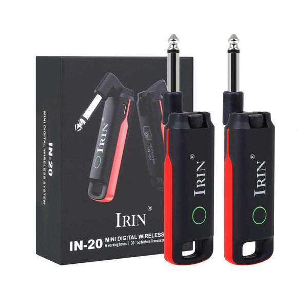 Irin Sound Wireless Link System para el receptor de instrumentos Guitarra Electric Bass Bass Audio Transceptor