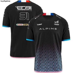 Iriz 2023 Formule 1 Heren Mode T-shirts F1 Racing Team Nieuwe Alpine Driver Esteban Ocon 31 Pierre Gasly 10 Race Tee Shirt Zomer Kinderkleding