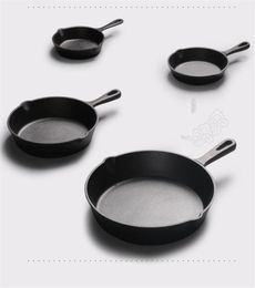 Fer Couloir antiadhésif 1426 cm poêle à friture Pan à gaz plat à induction Cuideur Pot de fer Pancake à œufs Pot de cuisine outils de restauration