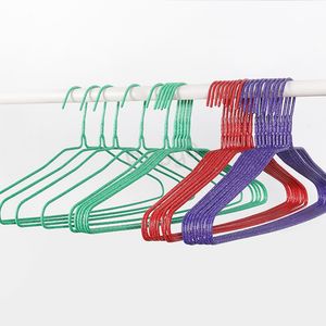 IJzeren kleding hanger nee trace kleding ondersteuning hanger huishoudelijke anti-skid kleding opknoping winddicht roestbestendig kledingrek BH4614 TQQ