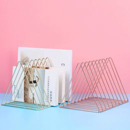 IJzeren desktop creatieve kleine boekenplank nordic metalen eenvoudige desktop opslag rack woonkamer opbergrek