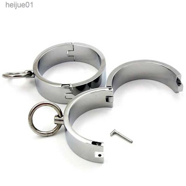 Menottes en fer Métal Cheville Poignet Manchette Contraintes Fétiche Esclave BDSM Bondage Produits Érotiques Sexyshop Jeux Adultes Sex Toys Pour Deux L230518