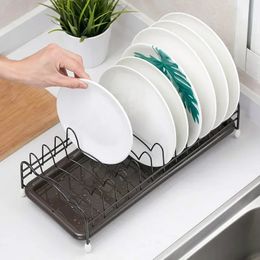 Contexte de rack de séchage à vaisselle en fer avec plate-table de table de rangement d'étagère de rangement étagère ragrot drager armoire de cuisine organisateur