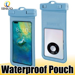 Universal waterdichte telefoonzak groot formaat volledig overdekte mobiel waterbestendige kast voor iPhone 15 14 plus 13 12 Pro Max Samsung S23 Ultra izeso