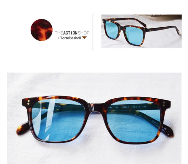 HOTSALE OV5301S HD lunettes de soleil à lentilles teintées bleues UV400 planche carrée légère 50-19-144 lunettes ensemble complet étui OEM oulet livraison gratuite